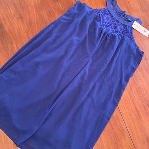 New Dreagal Blue Sleeveless Cocktail Dress, size XL